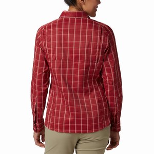 Columbia Silver Ridge™ Lite Plaid Långärmad Tröja Dam Röda (MNQVK0348)